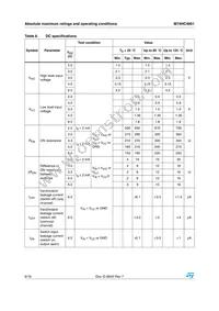 M74HC4851TTR Datasheet Page 6