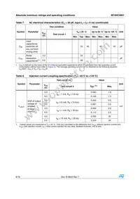 M74HC4851TTR Datasheet Page 8