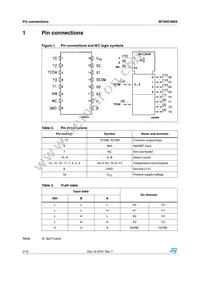 M74HC4852RM13TR Datasheet Page 2
