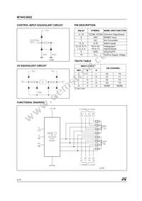M74HC4852TTR Datasheet Page 2