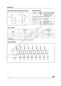 M74HC533TTR Datasheet Page 2