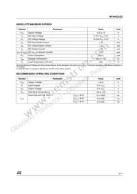 M74HC533TTR Datasheet Page 3