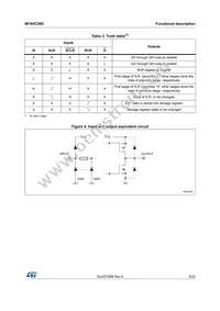 M74HC595TTR Datasheet Page 5