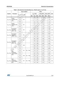 M74HC595TTR Datasheet Page 9