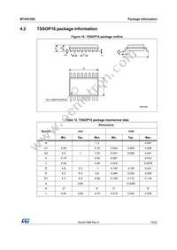 M74HC595TTR Datasheet Page 19