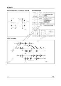 M74HC75TTR Datasheet Page 2