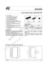 M74HC85RM13TR Datasheet Cover