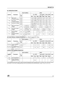 M74HCT14TTR Datasheet Page 3