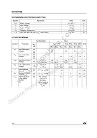 M74HCT164RM13TR Datasheet Page 4
