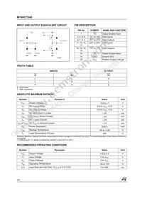 M74HCT240B1R Datasheet Page 2