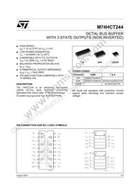 M74HCT244TTR Datasheet Cover