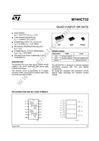 M74HCT32RM13TR Datasheet Cover