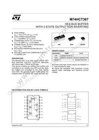 M74HCT367RM13TR Datasheet Cover