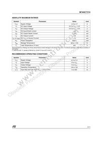 M74HCT374M1R Datasheet Page 3