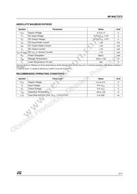 M74HCT573B1R Datasheet Page 3