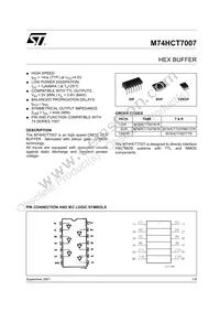 M74HCT7007RM13TR Datasheet Cover