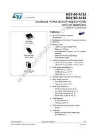 M95160-DRMF3TG/K Datasheet Cover