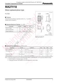 MA27V1800L Datasheet Cover