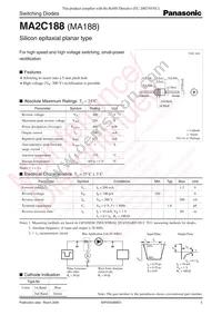 MA2C18800E Datasheet Cover