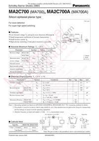 MA2C70000F Datasheet Cover