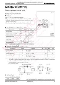 MA2C71900A Datasheet Cover