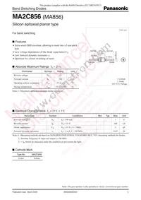 MA2C85600E Datasheet Cover