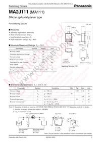 MA2J11100L Datasheet Cover