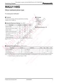 MA2J1140GL Datasheet Cover