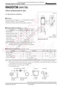 MA2Q73800L Datasheet Cover