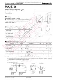 MA2S72800L Datasheet Cover