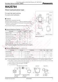 MA2S78400L Datasheet Cover