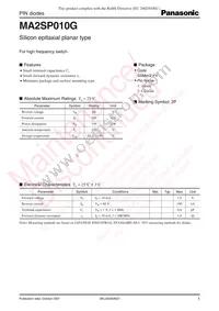 MA2SP010GL Datasheet Cover