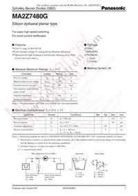 MA2Z7480GL Datasheet Cover