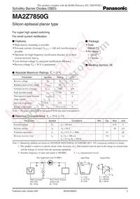 MA2Z7850GL Datasheet Cover