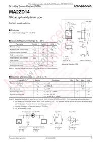 MA2ZD1400L Datasheet Cover