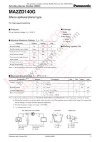 MA2ZD140GL Datasheet Cover