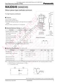 MA3D649 Datasheet Cover