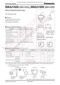 MA3J142K0L Datasheet Cover