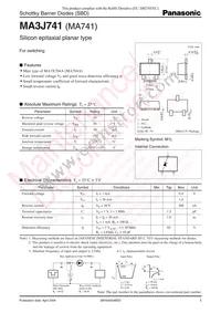 MA3J74100L Datasheet Cover