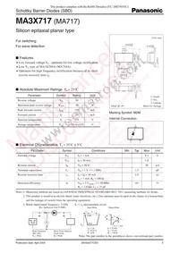 MA3X71700L Datasheet Cover