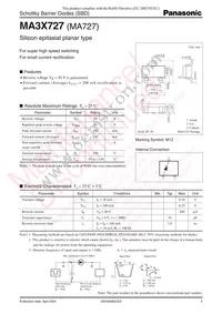 MA3X72700L Datasheet Cover