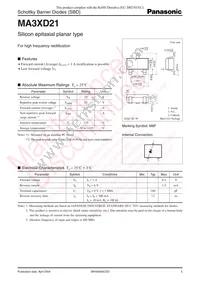 MA3XD2100L Datasheet Cover