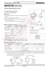 MA3Z79300L Datasheet Cover