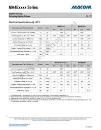 MA4E1319-1 Datasheet Page 2