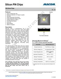 MA4P303-134 Datasheet Cover