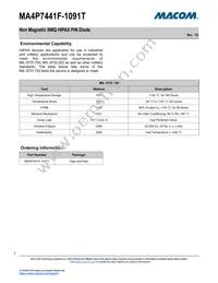 MA4P7441F-1091T Datasheet Page 2