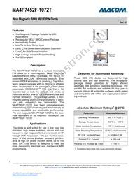 MA4P7452F-1072T Datasheet Cover