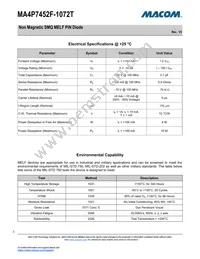 MA4P7452F-1072T Datasheet Page 2