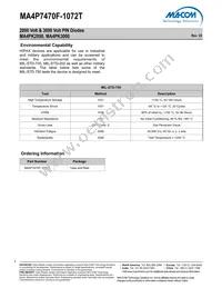 MA4P7470F-1072T Datasheet Page 2