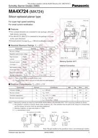 MA4X72400L Datasheet Cover